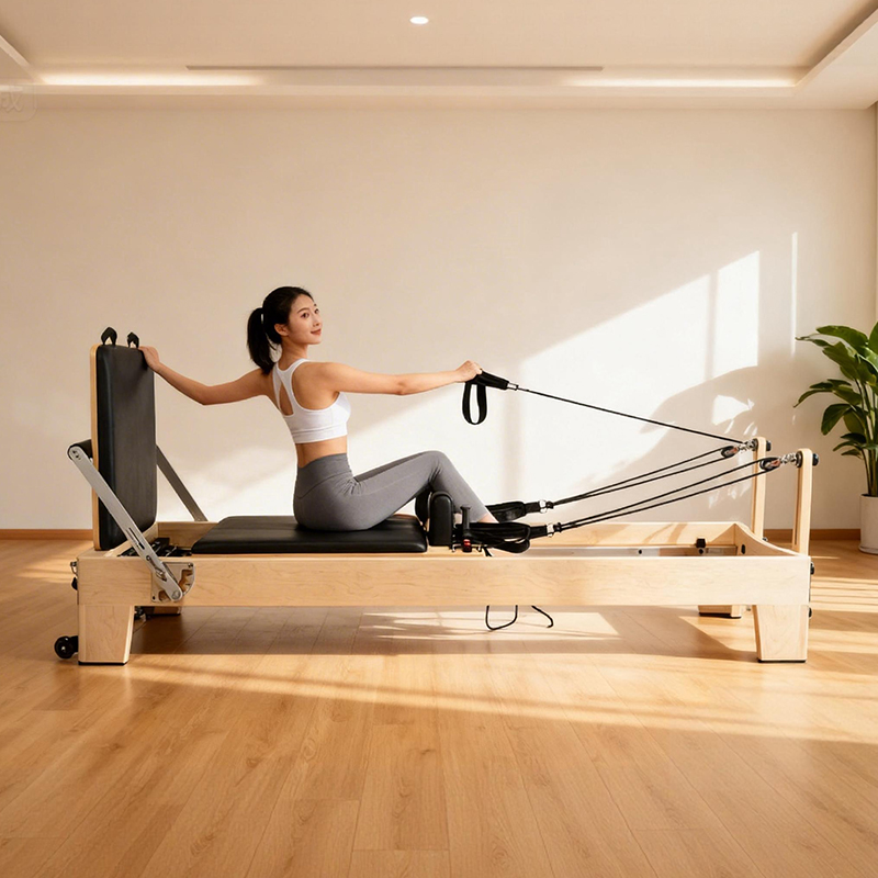 Pilates Yoga Machine - Reformer Pilates Portatile Regolabile in Acero
