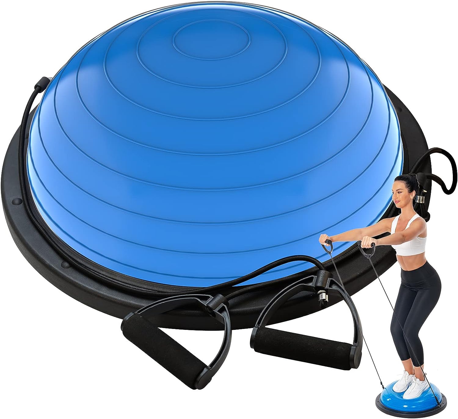 Yoga Pilates Girl - Mezza palla da yoga ecologica rosa