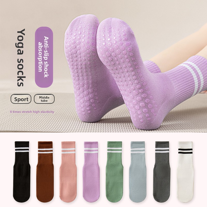 Yoga Pilates Girl - Calzini da donna a metà polpaccio
