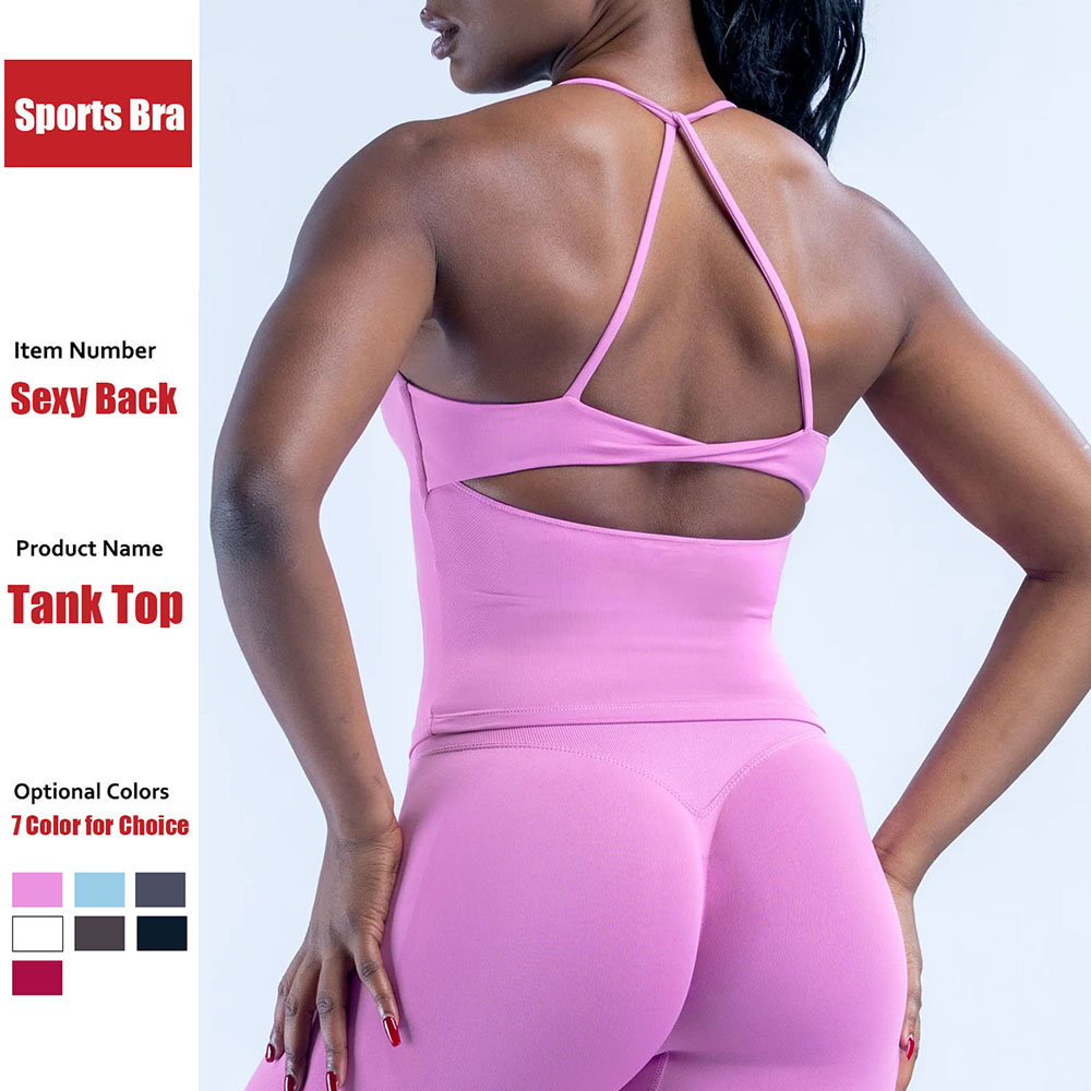 Yoga Pilates Girl - Top corto da yoga rosa Cloud
