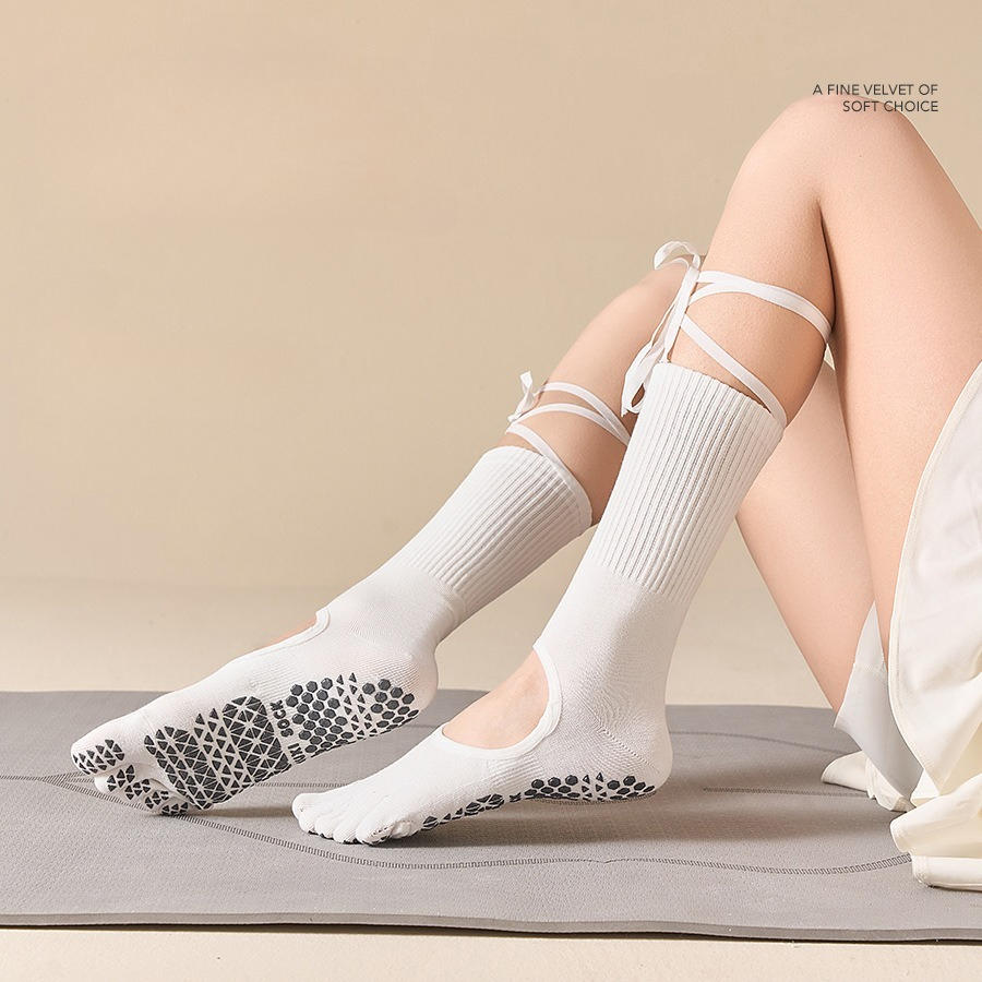Calzini da yoga con lacci e an - Pilates Yoga Ballet recensione e prezzo